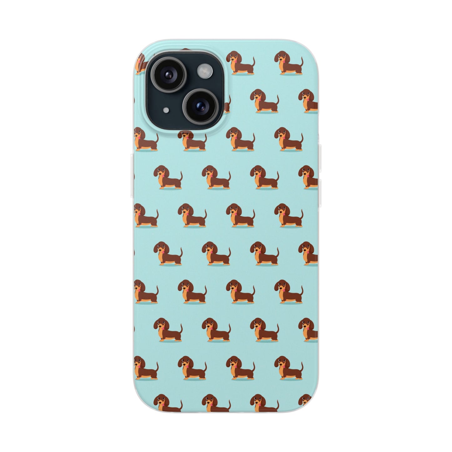 Cute Dachshund Flexi Case-Playful Dog Phone Protector, Pet Lover Gift, Fun Accessories for Dog Moms, Unique Cell Phone Covers, Birthday