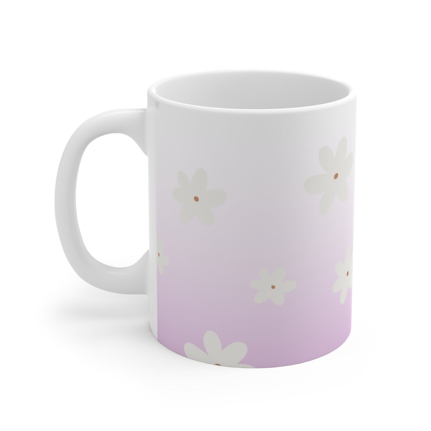 Cute and Fun Floral Mug, Ceramic Coffee Cup, Gift for Friends, Modern Home Decor, Spring & Summer Vibes, Birthday Present