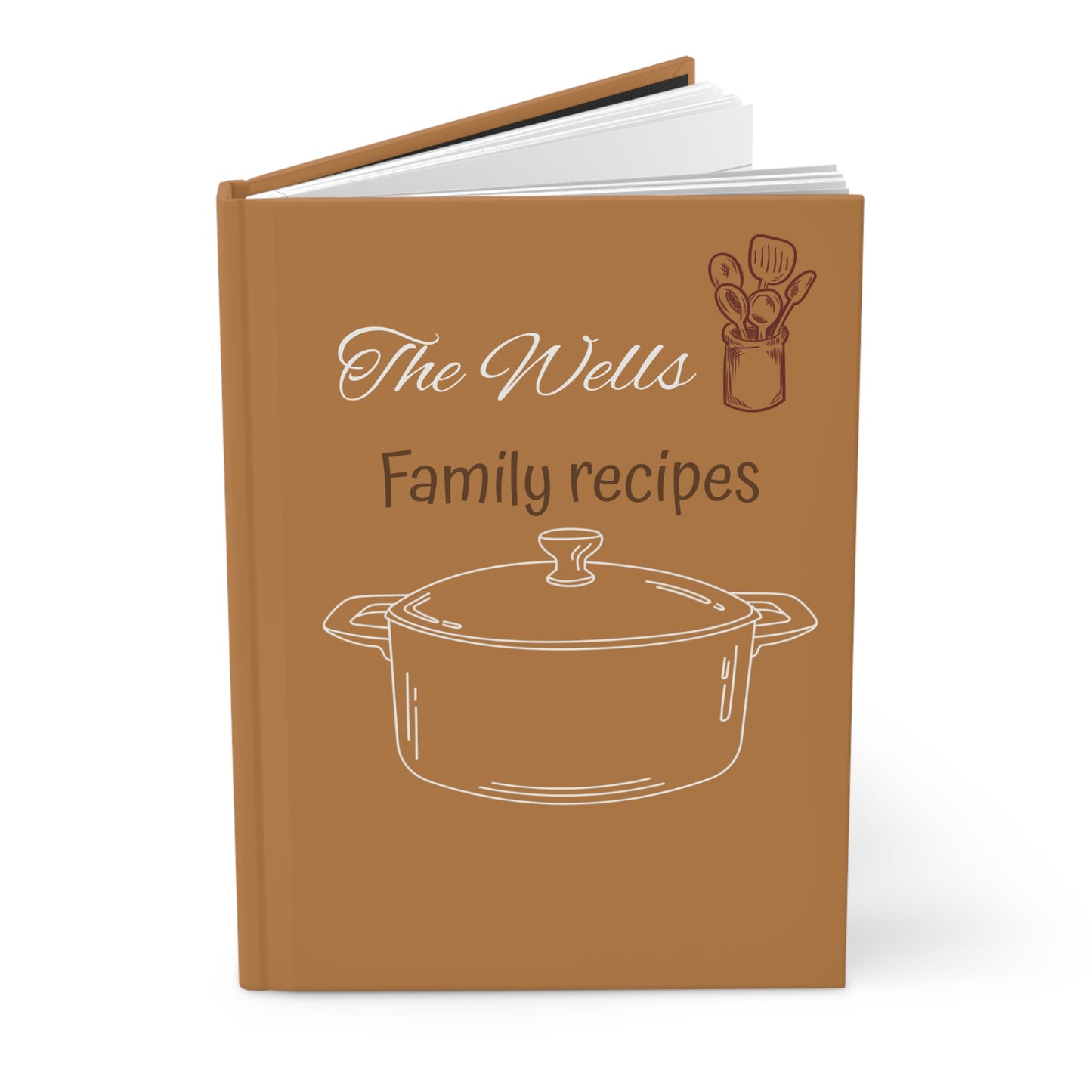 Personalized Family Recipes Journal, Perfect Gift for Chefs, Cooking Enthusiasts, and Family Gatherings, Recipe Keepsake Book, Custom