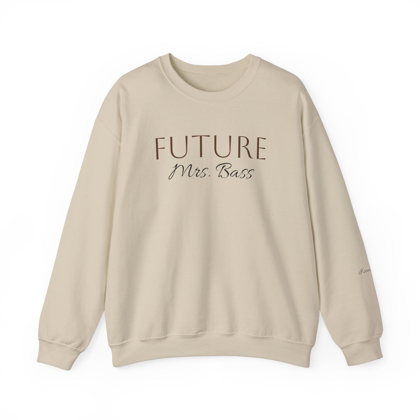 Custom Future Mrs. Sweatshirt, Bride Gift, Engagement Gift, Cozy Wedding Sweatshirt, Bridal Party Apparel, Women's Crewneck