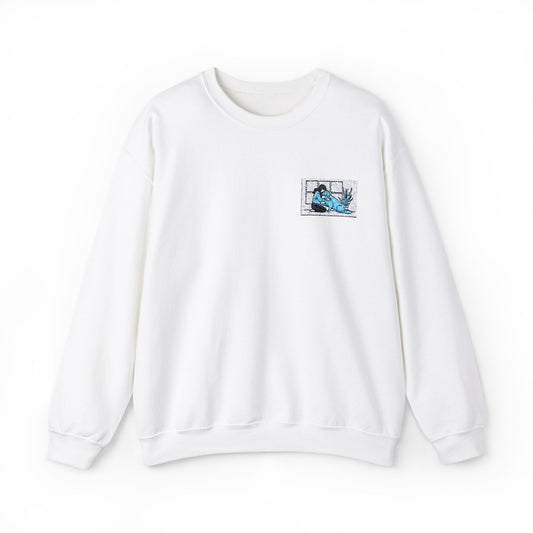 Cozy Unisex Crewneck Sweatshirt - Artful Garden Design, Relaxed Fashion, Perfect for Gifting, All Seasons Wear, Casual Comfort