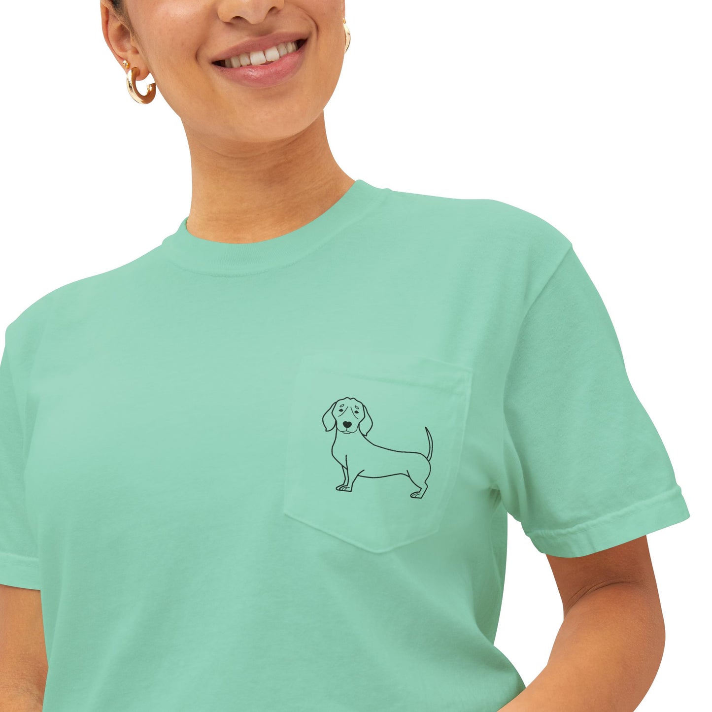 Pocket Dog T-Shirt - Casual Pet Lover Tee, Unisex Gift for Dog Owners, Everyday Wear, Outdoor Adventures, Classic Style