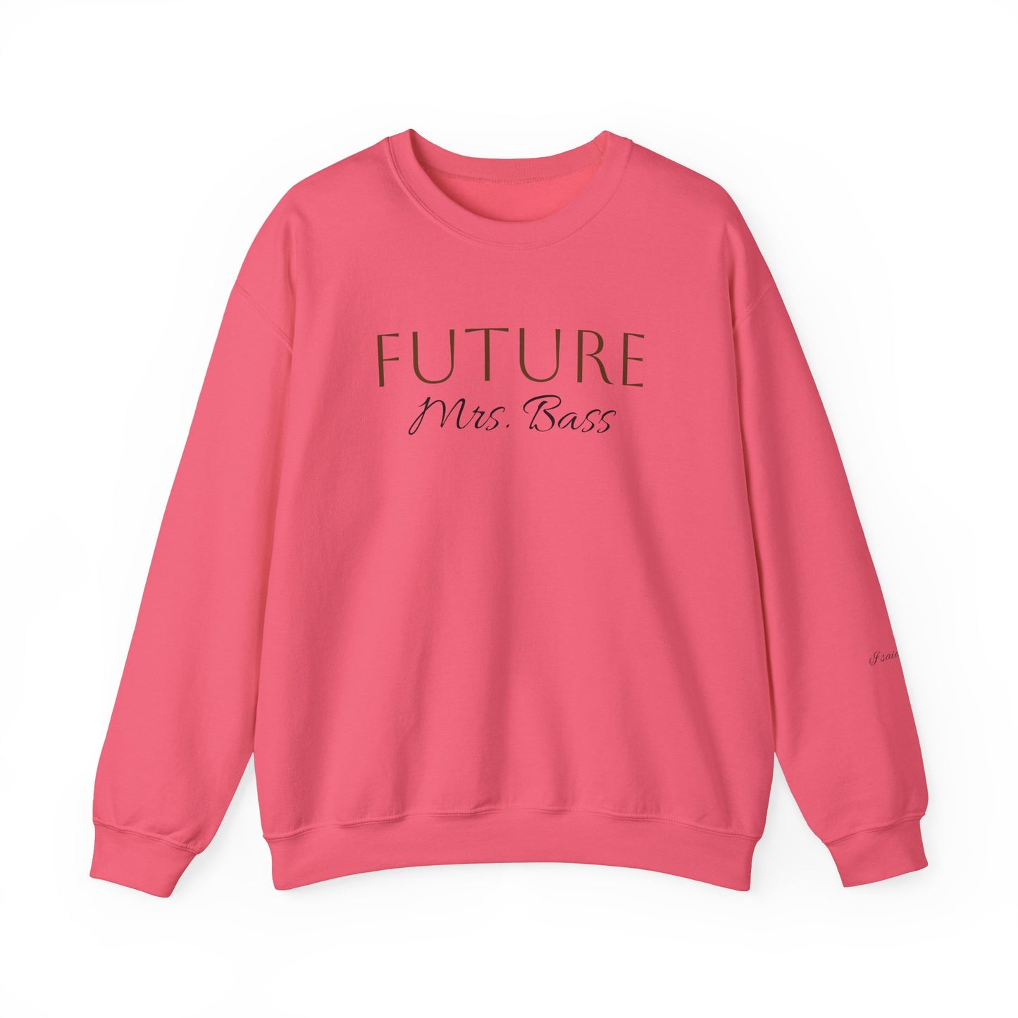 Custom Future Mrs. Sweatshirt, Bride Gift, Engagement Gift, Cozy Wedding Sweatshirt, Bridal Party Apparel, Women's Crewneck