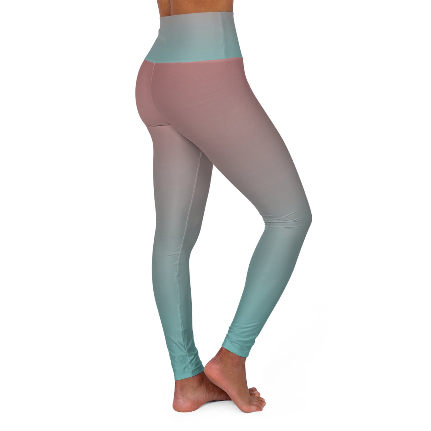 Ombre High Waisted Yoga Leggings, Comfortable Activewear, Fitness Leggings, Workout Gear, Gym Essentials, Yoga Apparel