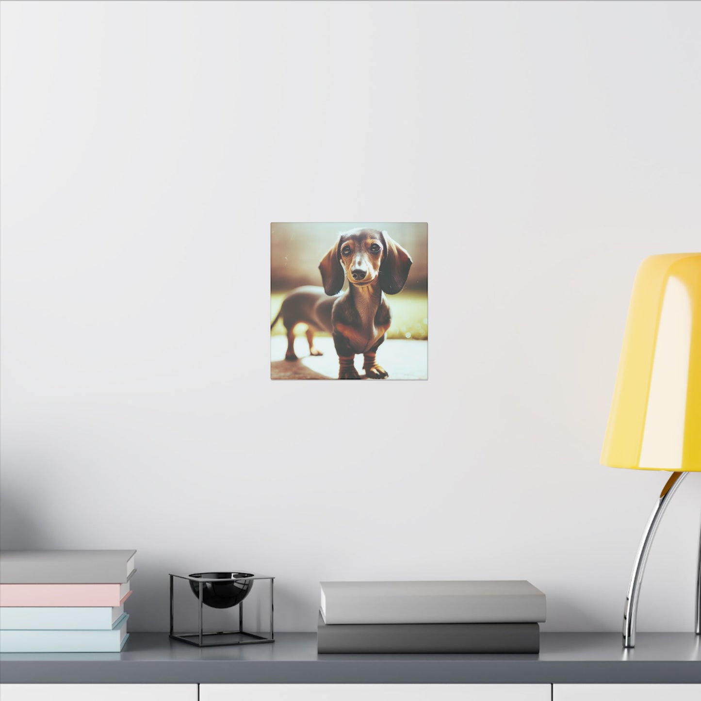 Dachshund Wall Art Canvas, Cute Dog Print, Pet Lover Gift, Home Decor, Animal Artwork, Unique Dog Portrait