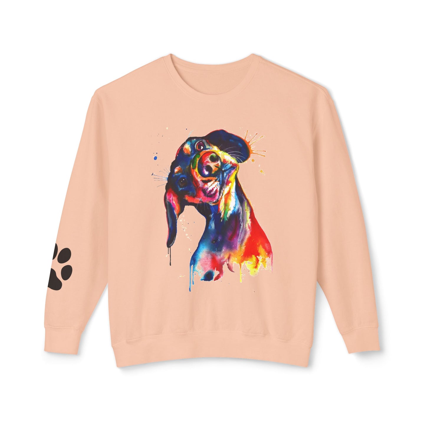 Colorful Dog Lover Sweatshirt, Perfect for Pet Owners, Gift for Dog Lovers, Unisex Crewneck Animal Art, Cozy Casual Wear