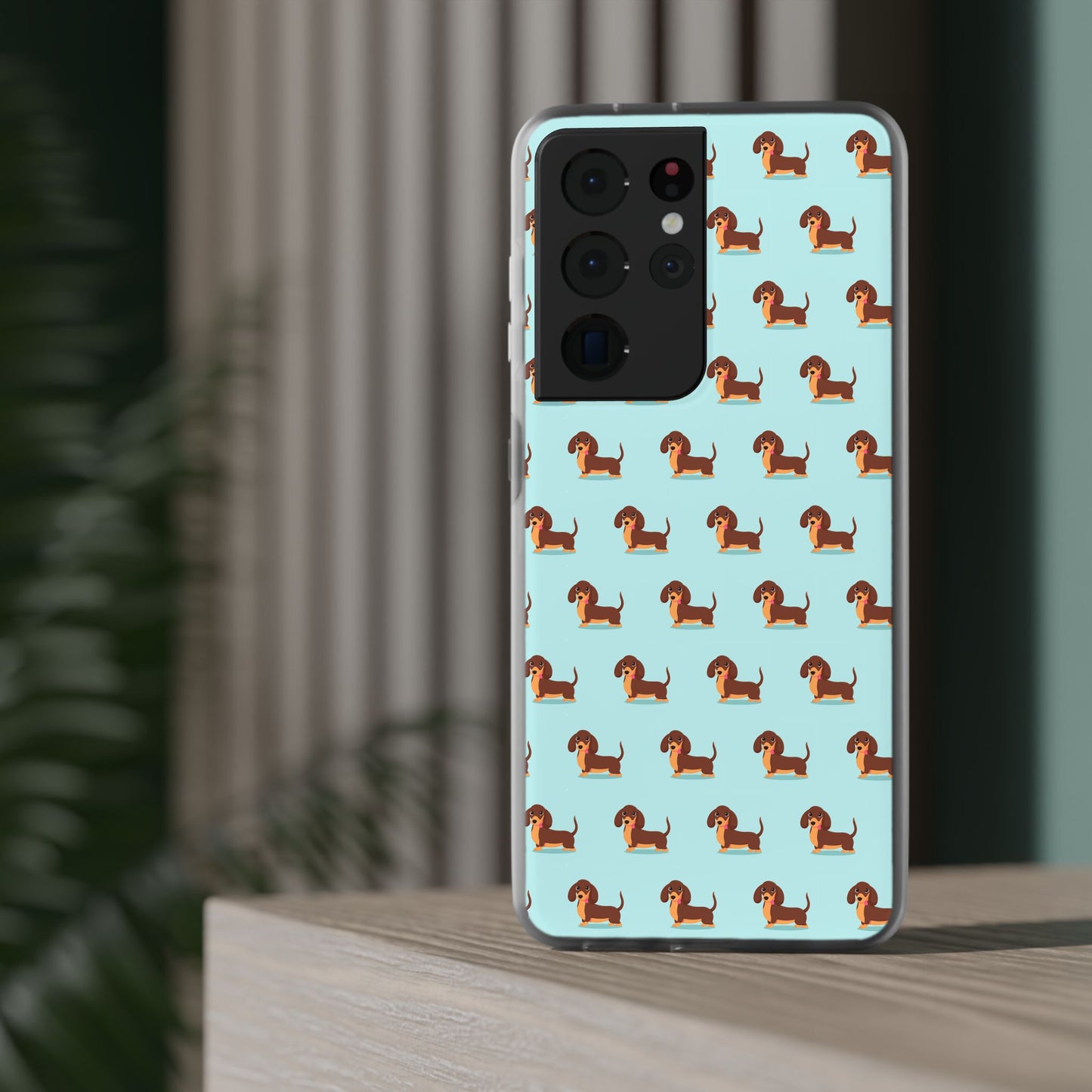 Cute Dachshund Flexi Case-Playful Dog Phone Protector, Pet Lover Gift, Fun Accessories for Dog Moms, Unique Cell Phone Covers, Birthday