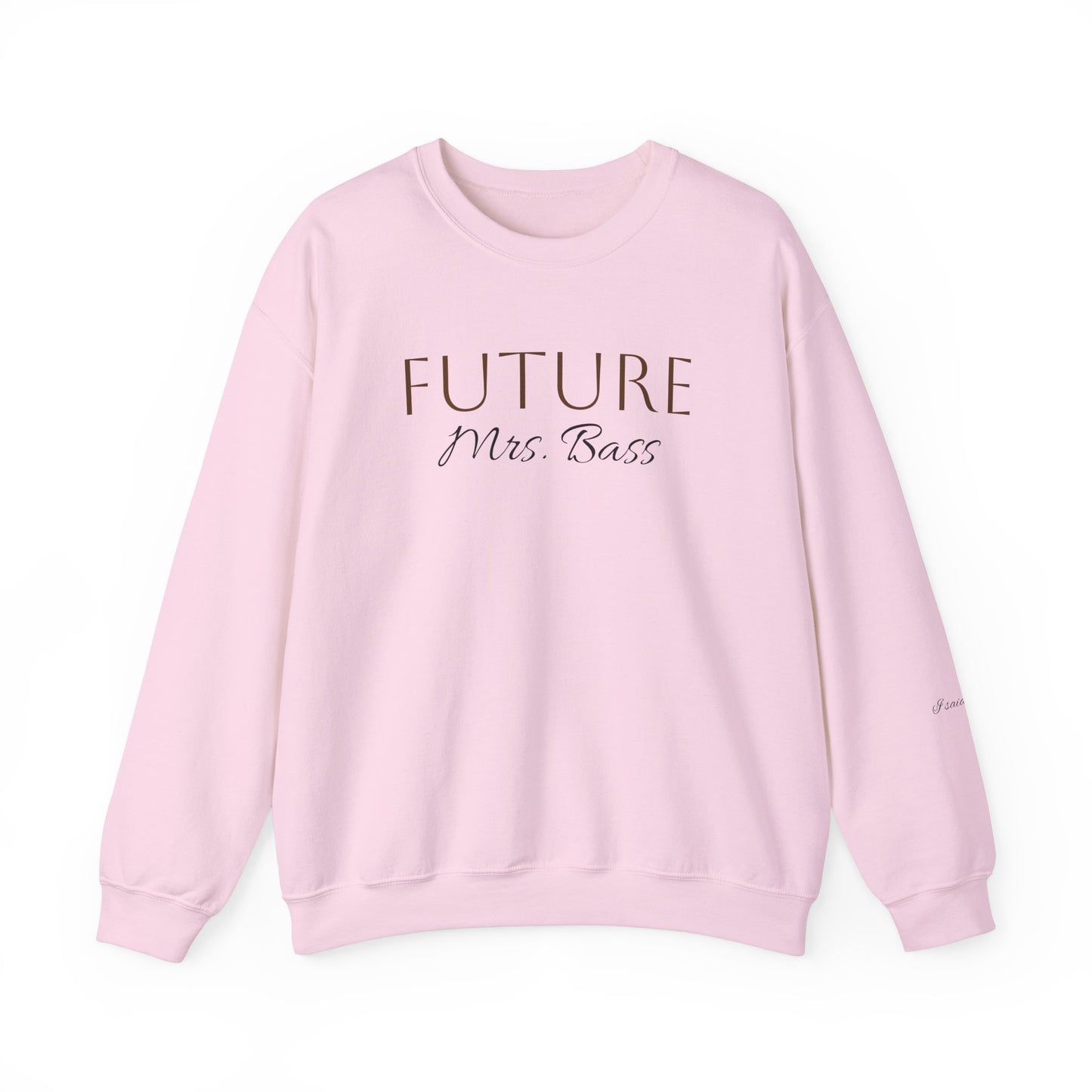 Custom Future Mrs. Sweatshirt, Bride Gift, Engagement Gift, Cozy Wedding Sweatshirt, Bridal Party Apparel, Women's Crewneck