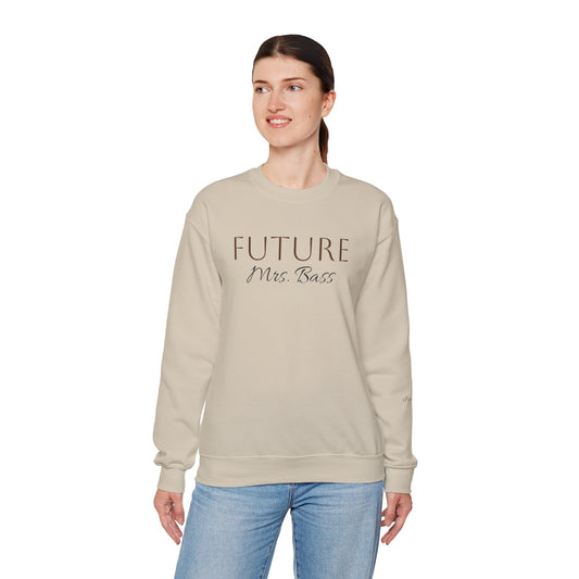 Custom Future Mrs. Sweatshirt, Bride Gift, Engagement Gift, Cozy Wedding Sweatshirt, Bridal Party Apparel, Women's Crewneck