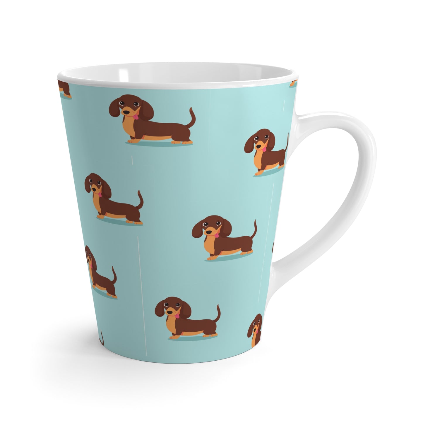 Dachshund Love Latte Mug - Cute Dog Coffee Cup, Pet Lover Gift, Animal Decor, Fun Kitchenware, Birthday Present