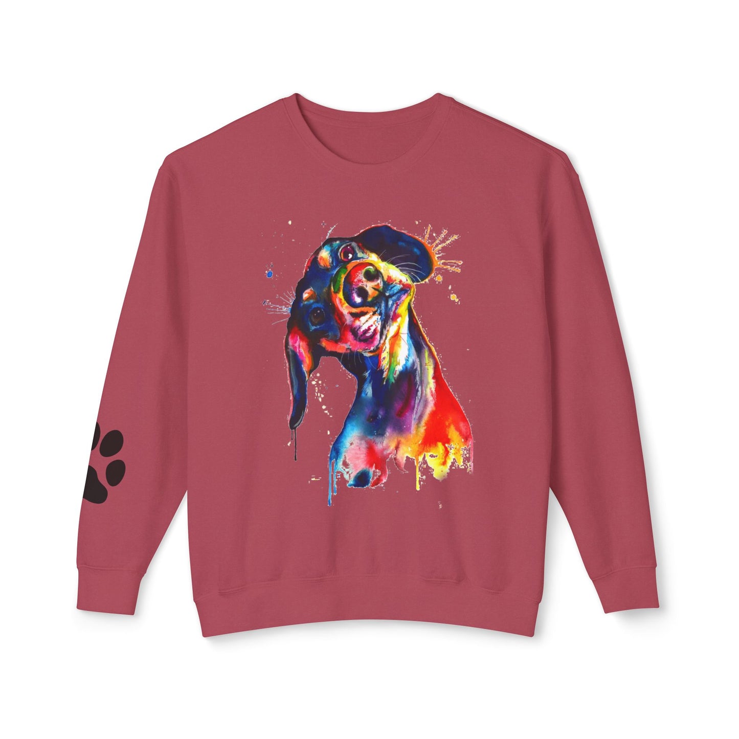 Colorful Dog Lover Sweatshirt, Perfect for Pet Owners, Gift for Dog Lovers, Unisex Crewneck Animal Art, Cozy Casual Wear