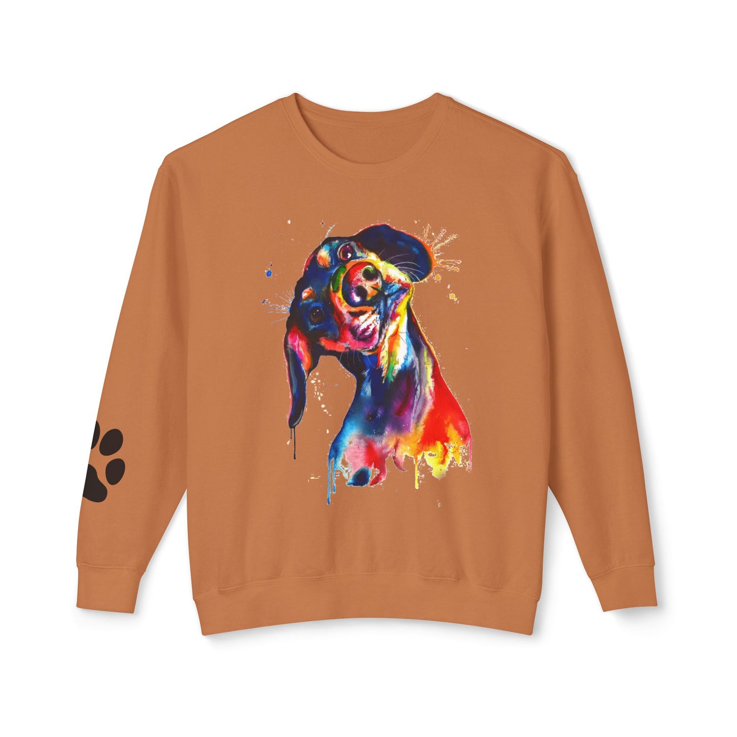 Colorful Dog Lover Sweatshirt, Perfect for Pet Owners, Gift for Dog Lovers, Unisex Crewneck Animal Art, Cozy Casual Wear