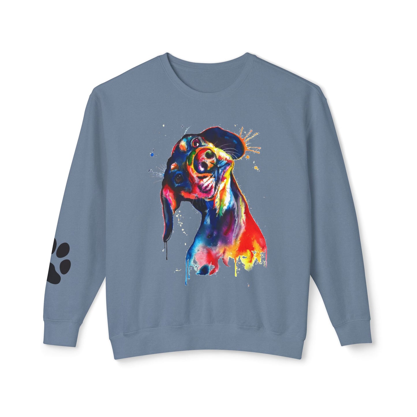 Colorful Dog Lover Sweatshirt, Perfect for Pet Owners, Gift for Dog Lovers, Unisex Crewneck Animal Art, Cozy Casual Wear