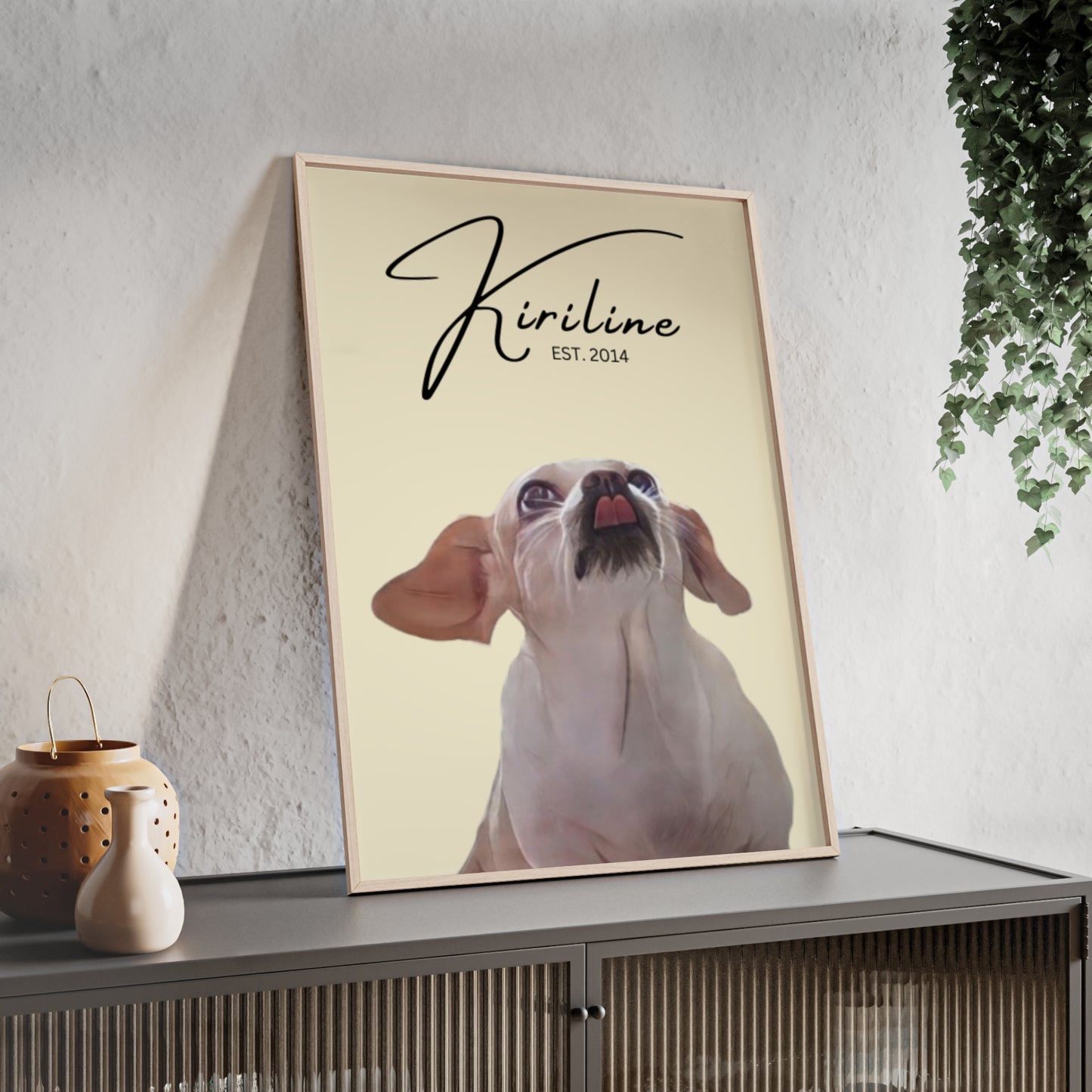 Personalized Pet Portrait Poster, Custom Dog Art, Home Decor, Gift for Dog Lovers, Animal Wall Art, Unique Pet Memory