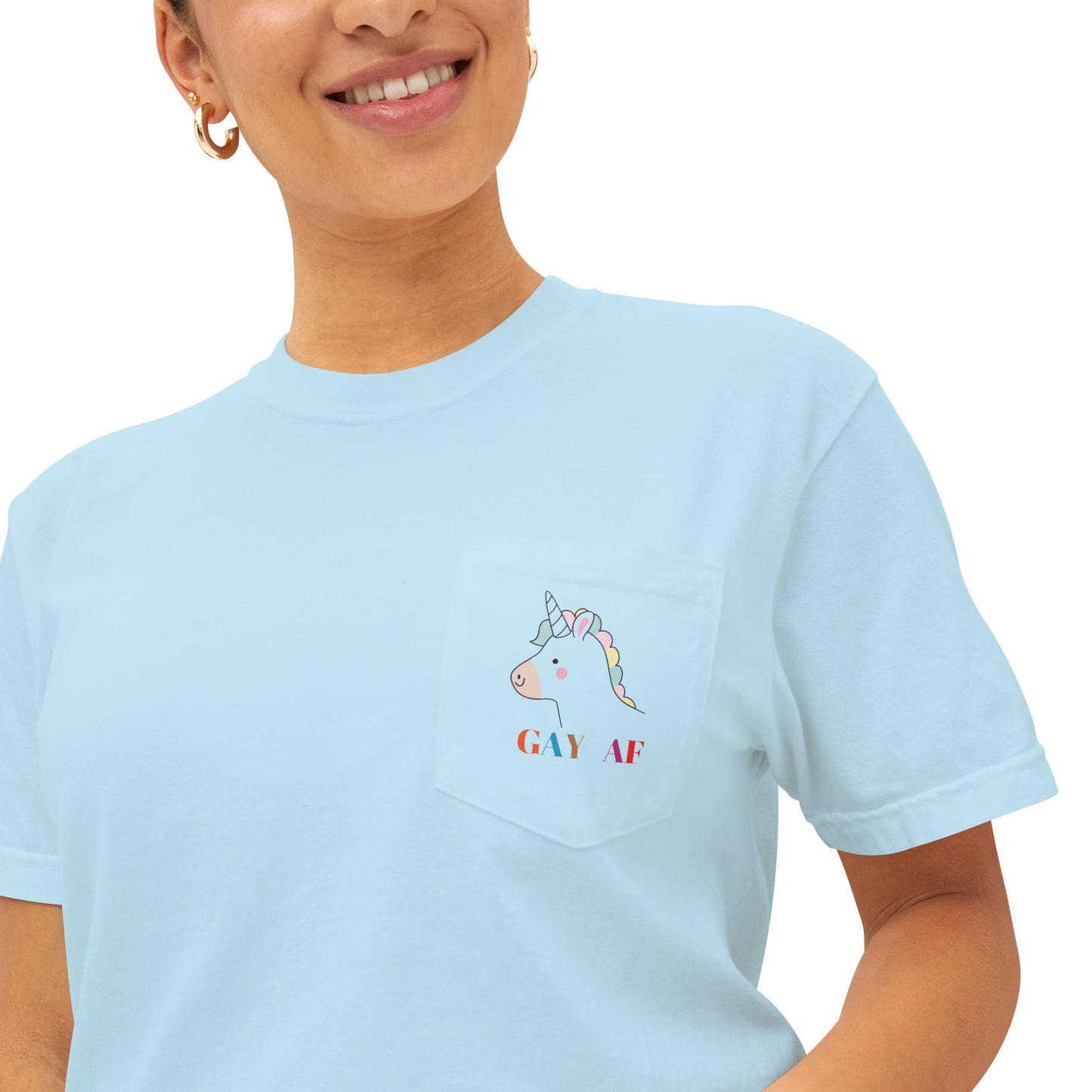 Whimsical Pocket T-Shirt - Fun Casual Wear for All, Summer Outing, Gifts for Friends, Beach Day Essential, Relaxed Everyday Style, LGBTQ