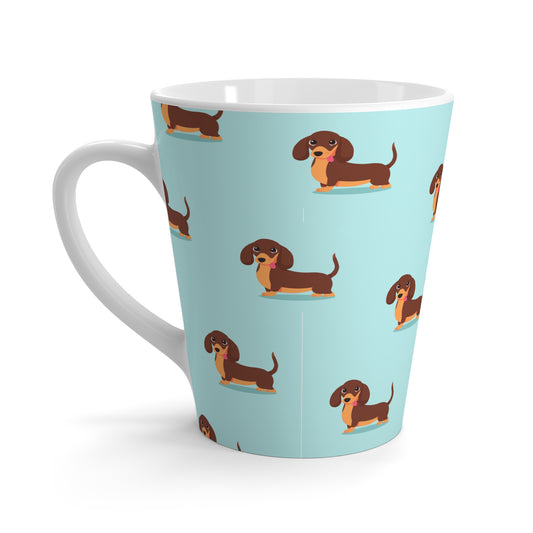 Dachshund Love Latte Mug - Cute Dog Coffee Cup, Pet Lover Gift, Animal Decor, Fun Kitchenware, Birthday Present