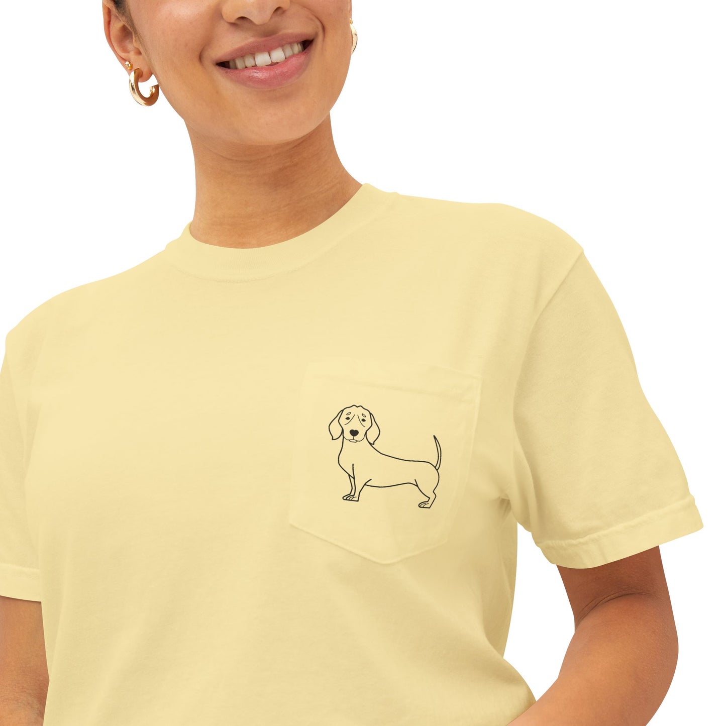 Pocket Dog T-Shirt - Casual Pet Lover Tee, Unisex Gift for Dog Owners, Everyday Wear, Outdoor Adventures, Classic Style