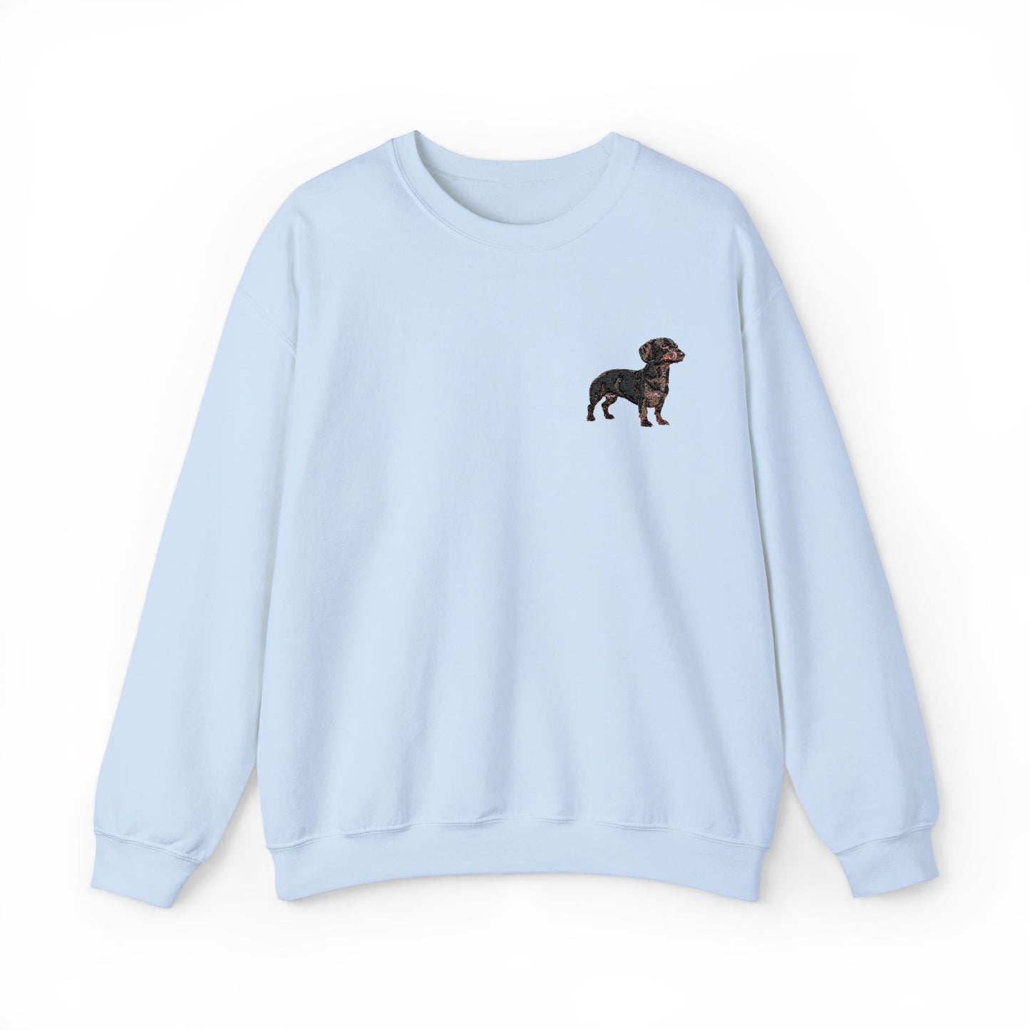 Embroided Dachshund Sweatshirt, Dog Lover Gift, Cute Animal Jumper, Cozy Winter Pullover, Pet Owner Apparel, Custom Embroidery Crewneck