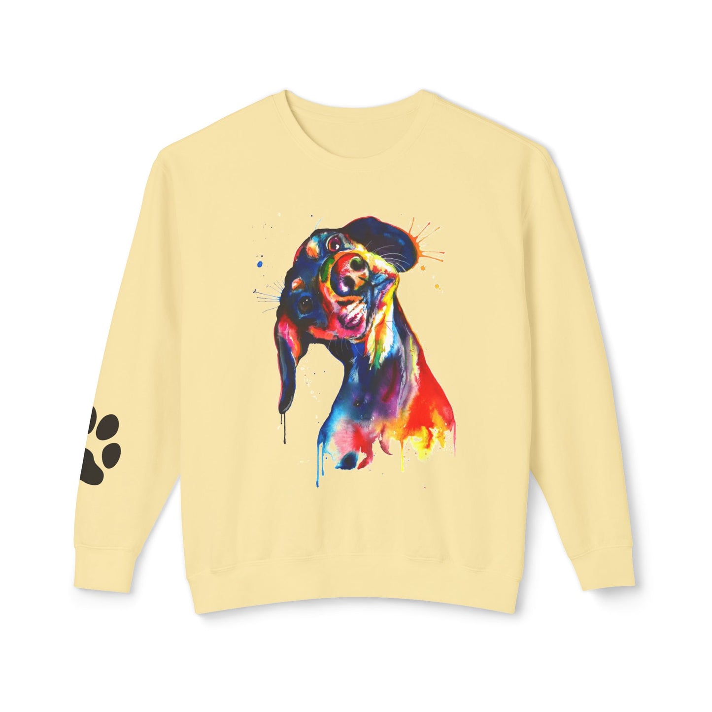 Colorful Dog Lover Sweatshirt, Perfect for Pet Owners, Gift for Dog Lovers, Unisex Crewneck Animal Art, Cozy Casual Wear