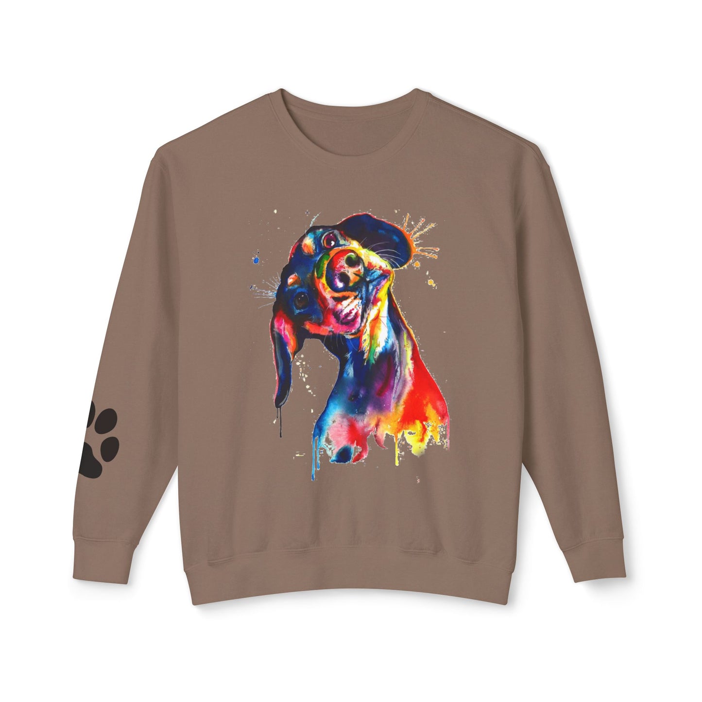 Colorful Dog Lover Sweatshirt, Perfect for Pet Owners, Gift for Dog Lovers, Unisex Crewneck Animal Art, Cozy Casual Wear