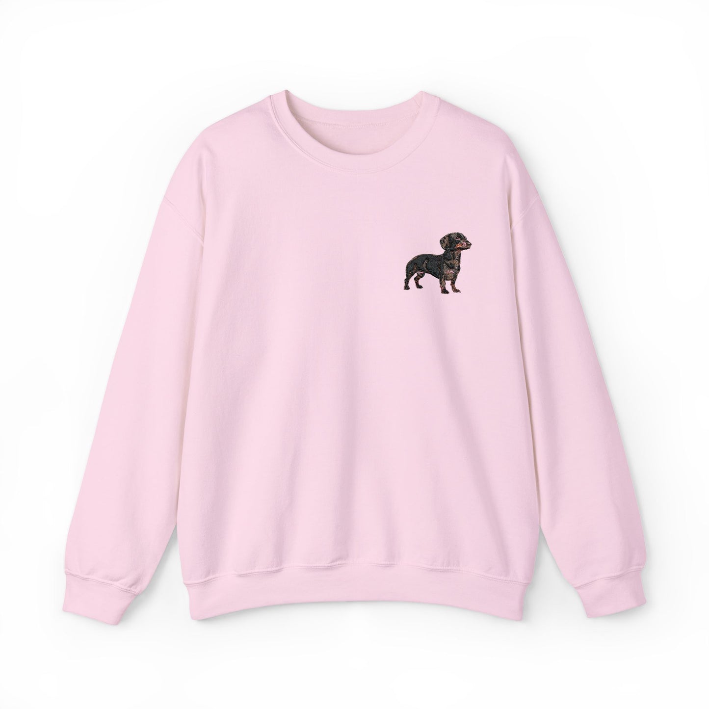 Embroided Dachshund Sweatshirt, Dog Lover Gift, Cute Animal Jumper, Cozy Winter Pullover, Pet Owner Apparel, Custom Embroidery Crewneck