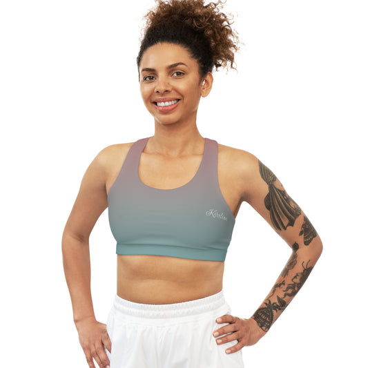 Ombre Seamless Sports Bra - Comfortable Workout Top, Perfect for Yoga, Gym, and Fitness, Ideal for Active Lifestyles, Athleisure Wear, Gift