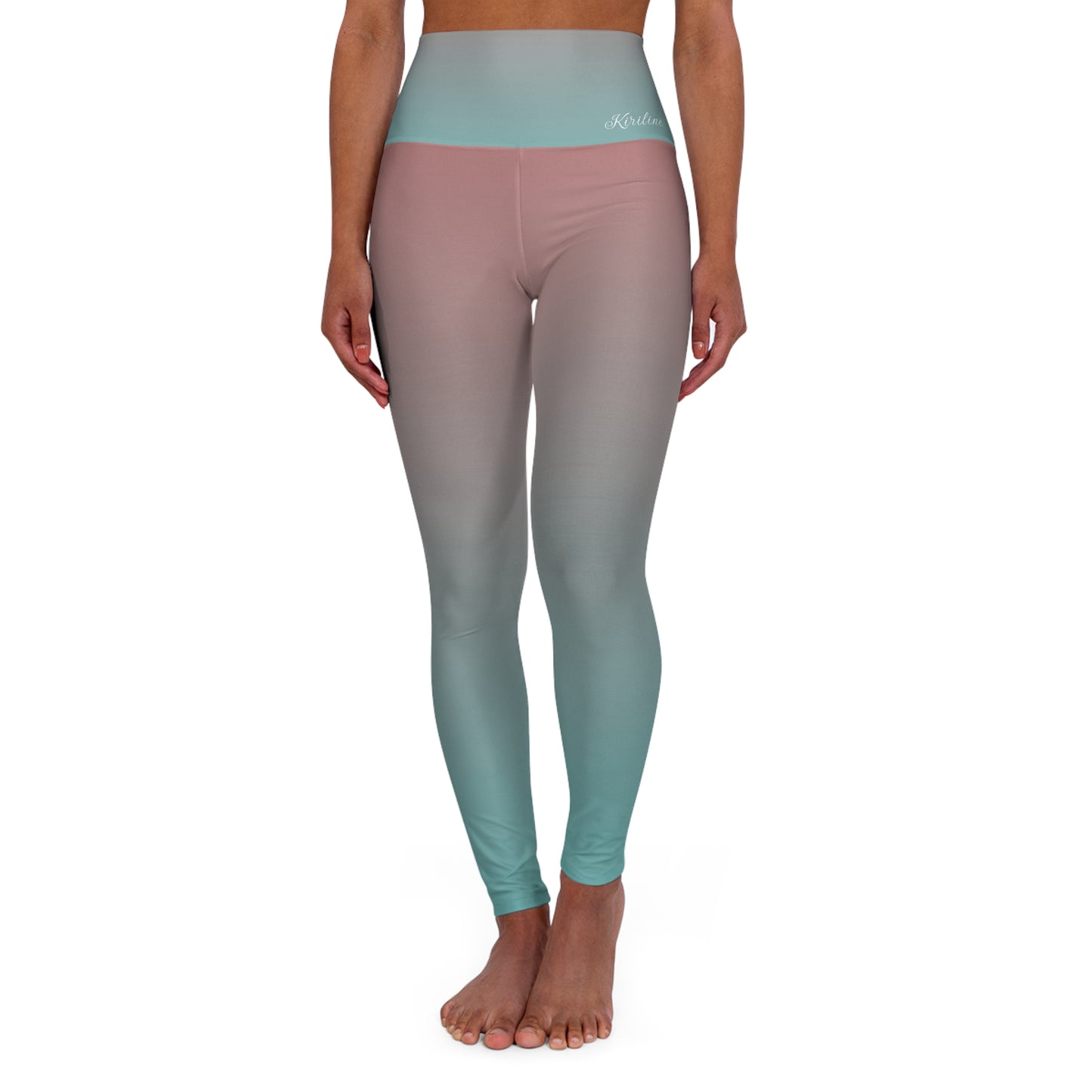 Ombre High Waisted Yoga Leggings, Comfortable Activewear, Fitness Leggings, Workout Gear, Gym Essentials, Yoga Apparel