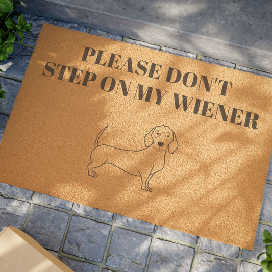 Weiner Dog Doormat - Funny Pet Welcome Mat, Unique Gift for Dog Lovers, Indoor/Outdoor Decor, Home Entrance Decor, Dachshund gifts