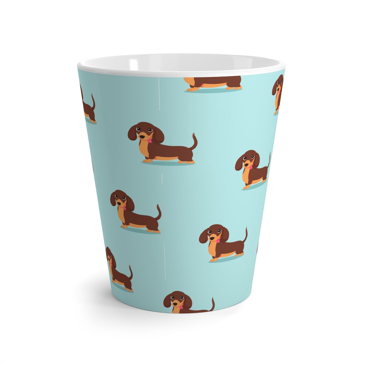 Dachshund Love Latte Mug - Cute Dog Coffee Cup, Pet Lover Gift, Animal Decor, Fun Kitchenware, Birthday Present