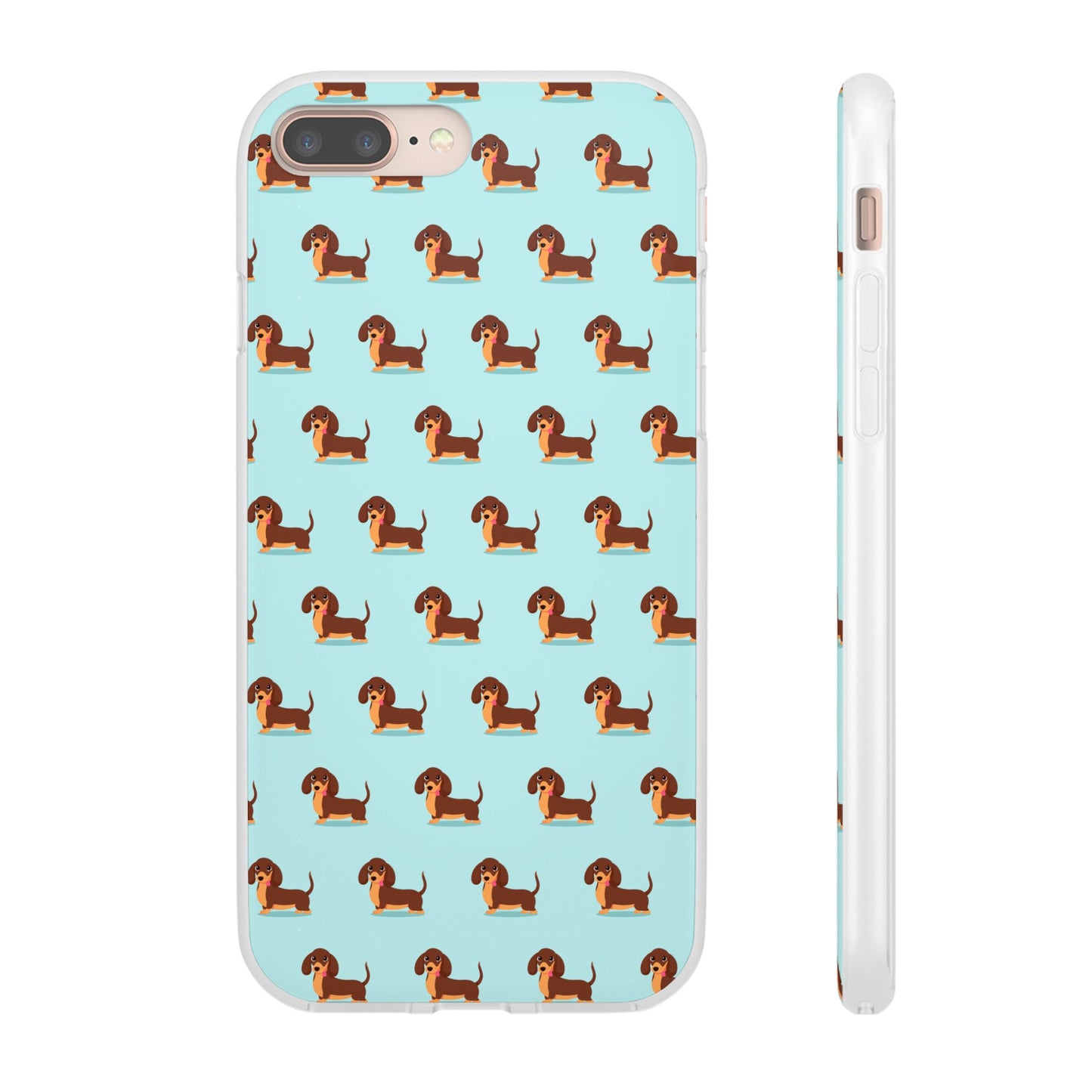 Cute Dachshund Flexi Case-Playful Dog Phone Protector, Pet Lover Gift, Fun Accessories for Dog Moms, Unique Cell Phone Covers, Birthday